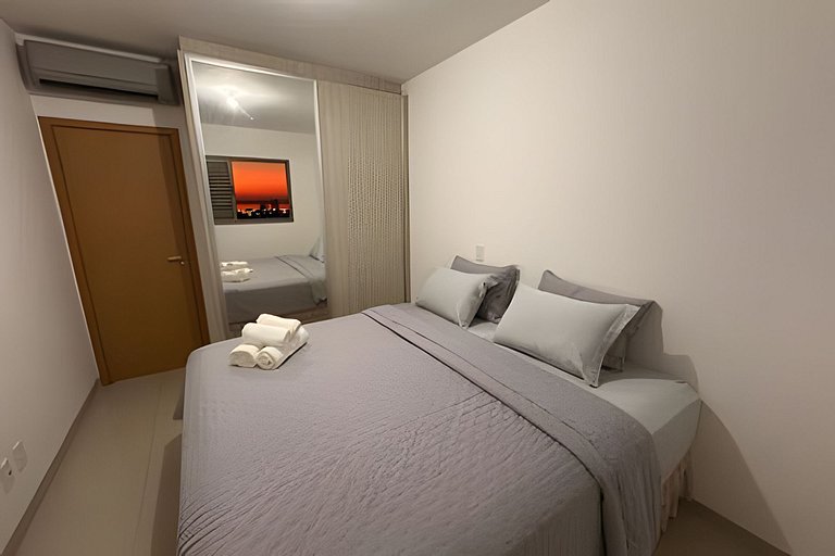 Vista Deslumbrante para o Lago | flat cama king