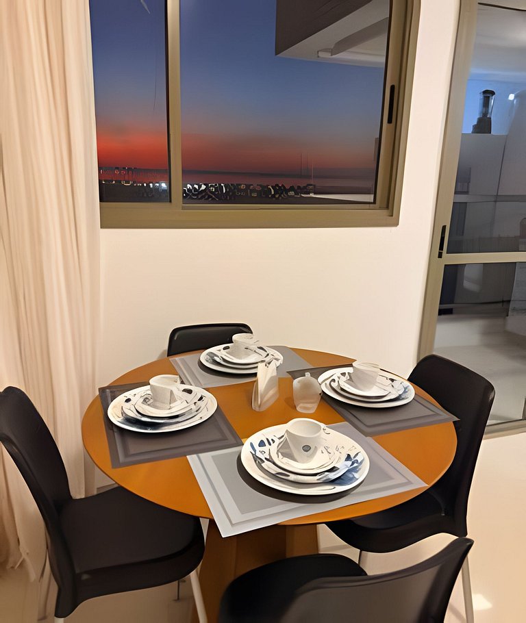 Vista Deslumbrante para o Lago | flat cama king