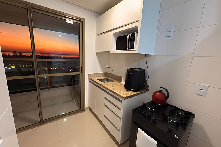 Vista Deslumbrante para o Lago | flat cama king