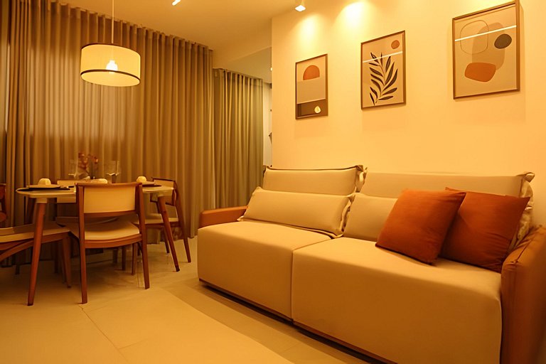 Apto Luxo 2/4 | Acomoda até 8 hóspedes