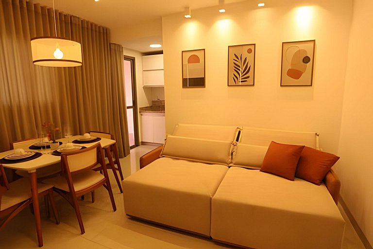 Apto Luxo 2/4 | Acomoda até 8 hóspedes