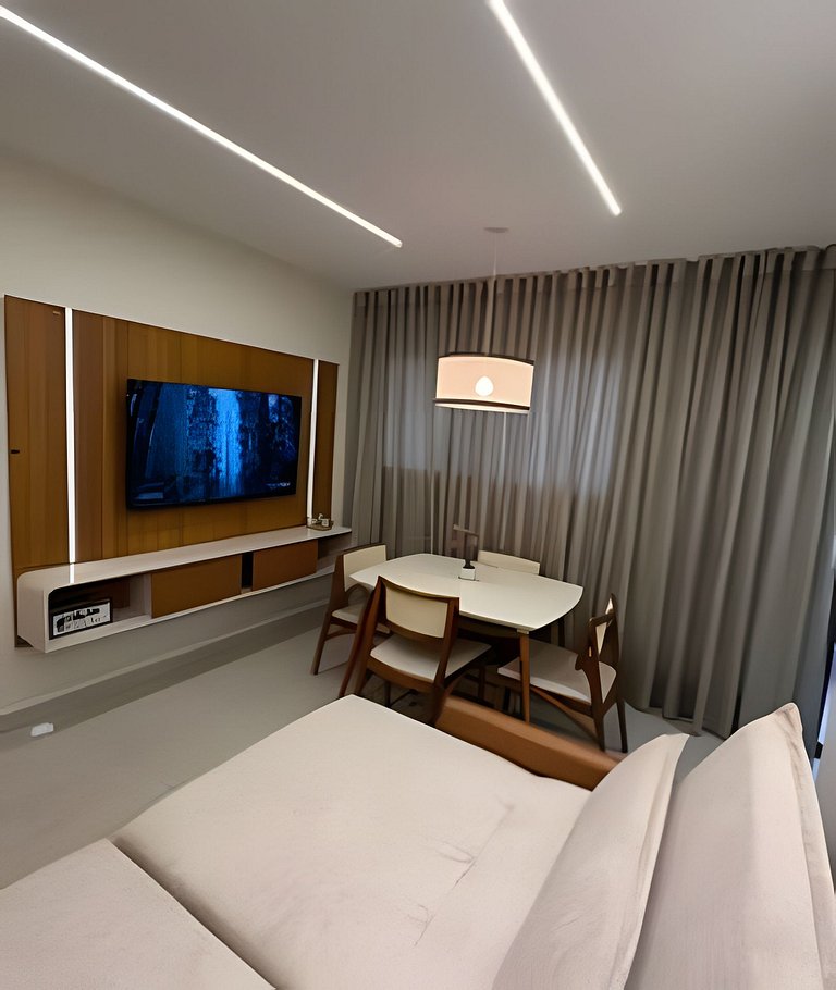 Apto Luxo 2/4 | Acomoda até 8 hóspedes