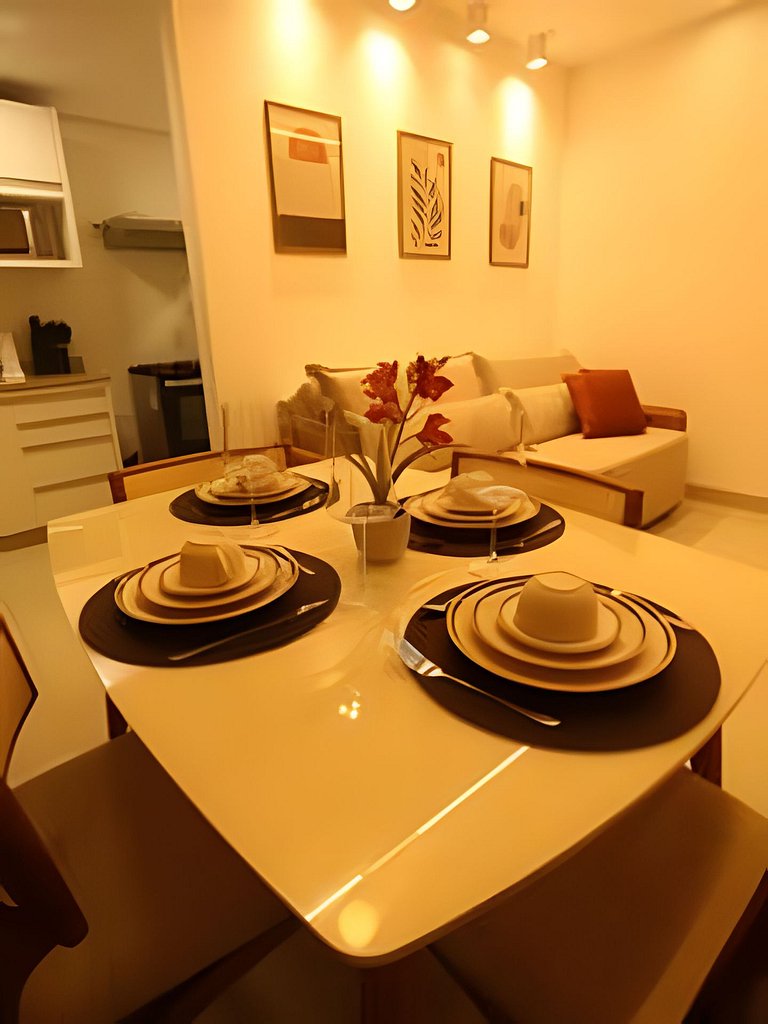 Apto Luxo 2/4 | Acomoda até 8 hóspedes