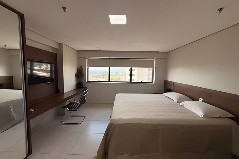 Flat Vivence com cama Super King