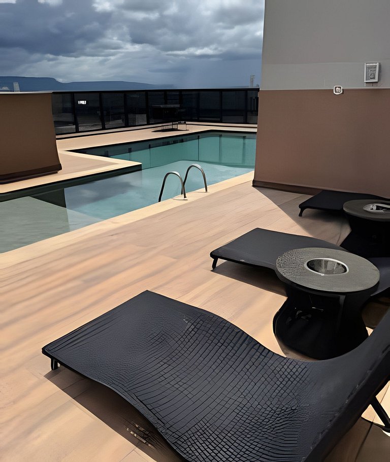 Flat Vivence com cama Super King