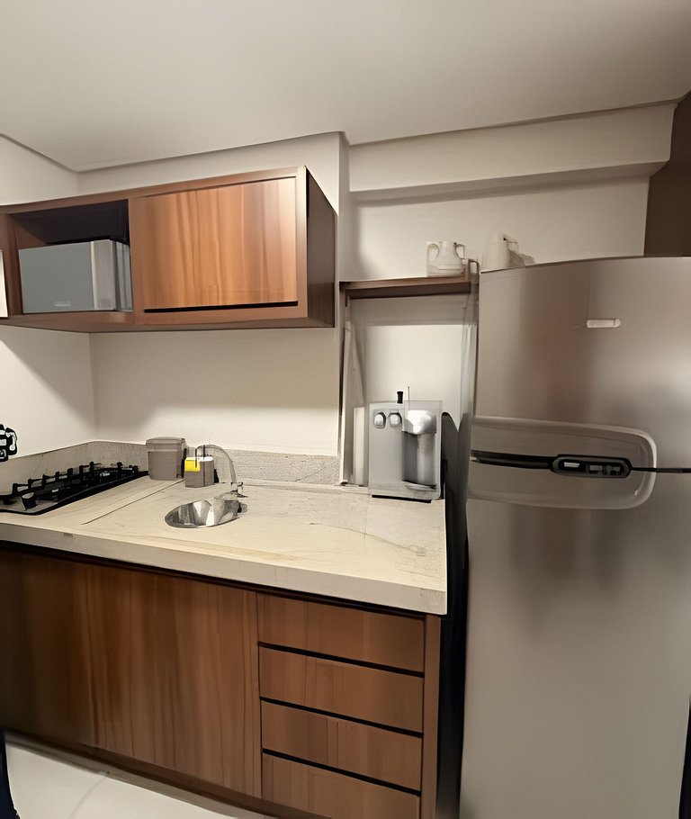 Flat Vivence com cama Super King