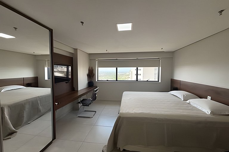 Flat Vivence com cama Super King