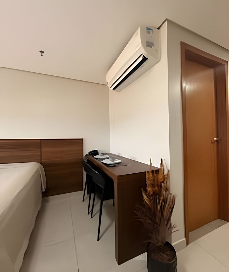 Flat Vivence com cama Super King