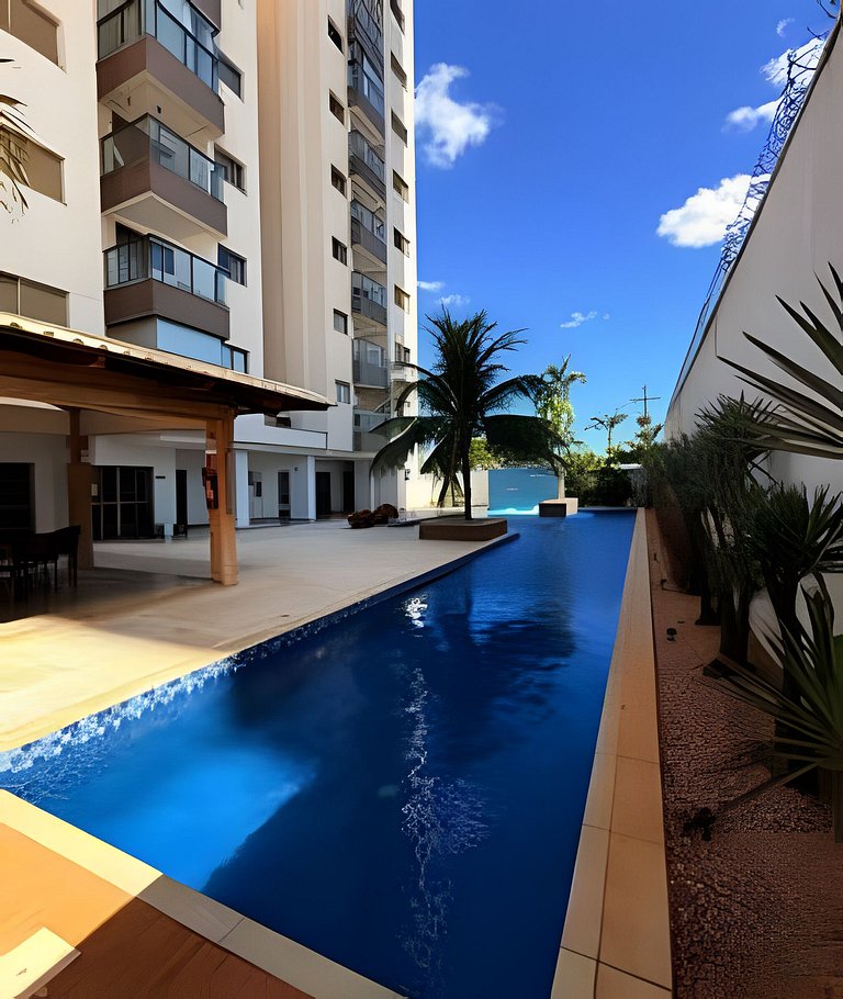 Flat luxo em frente ao Shopping Capim Dourado