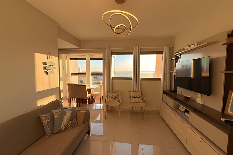 equipado, aconchegante no centro