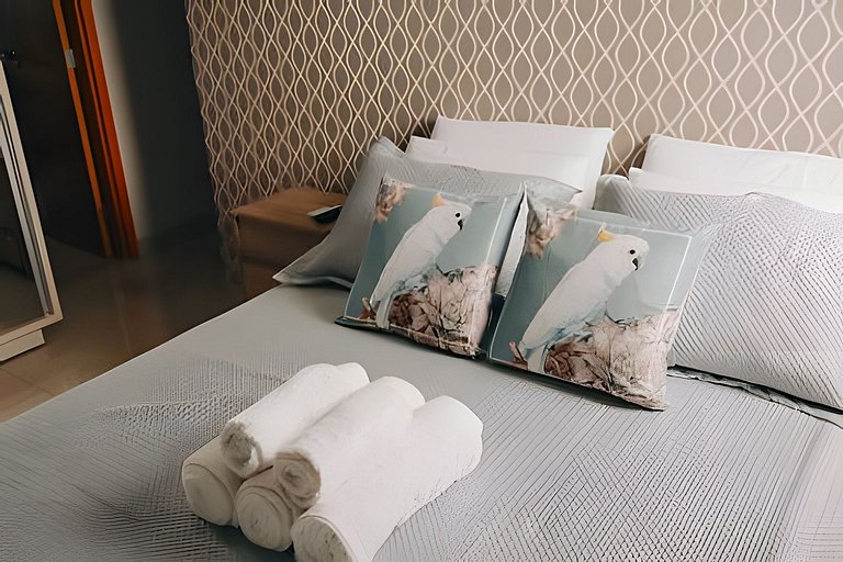 equipado, aconchegante no centro