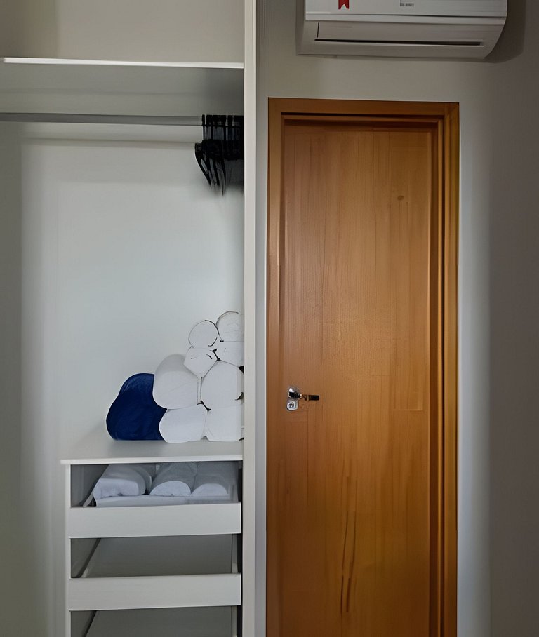 equipado, aconchegante no centro