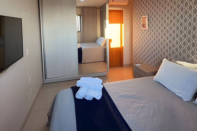 equipado, aconchegante no centro