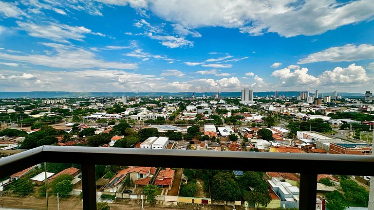 Flat capim dourado | moderno com sofa-cama