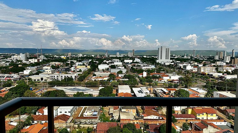 Flat capim dourado | moderno com sofa-cama