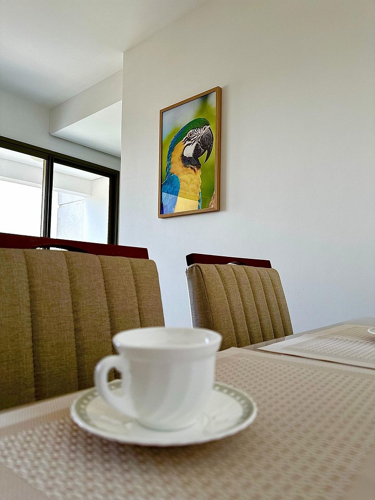 Flat capim dourado | moderno com sofa-cama