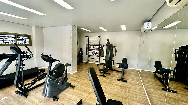 Flat capim dourado | moderno com sofa-cama