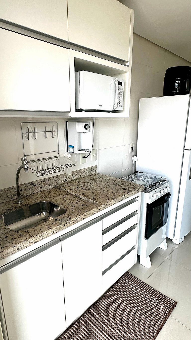 Flat capim dourado | moderno com sofa-cama