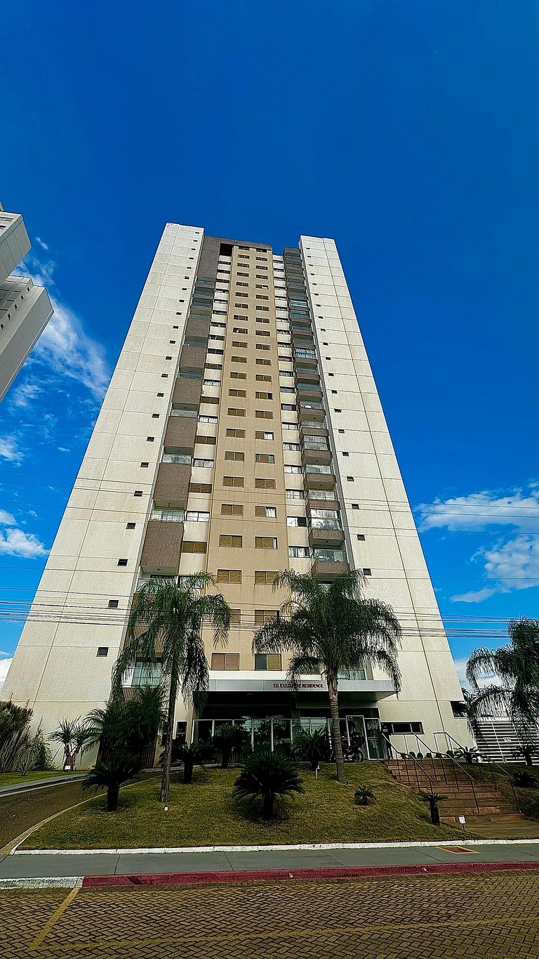 Flat capim dourado | moderno com sofa-cama