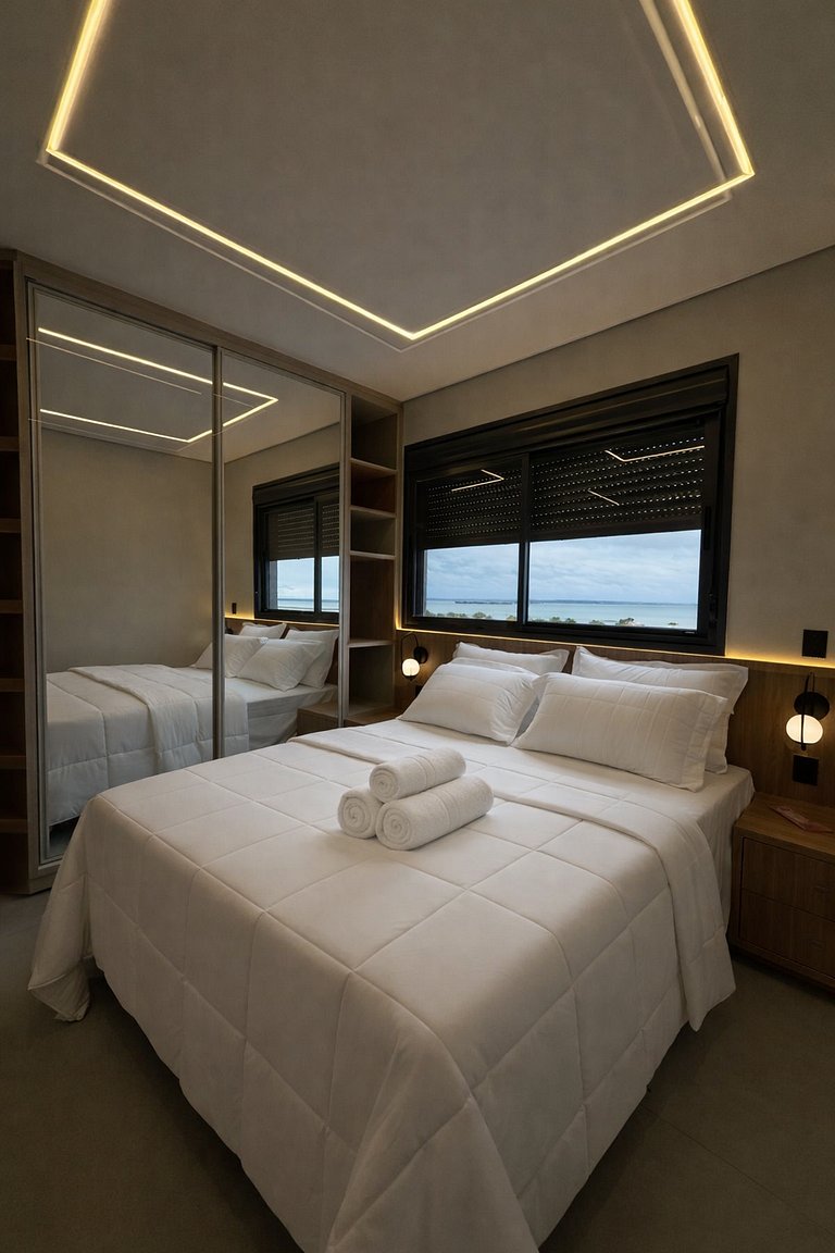 Apto You | Orla de Palmas 2/4 acomoda 5 hóspedes