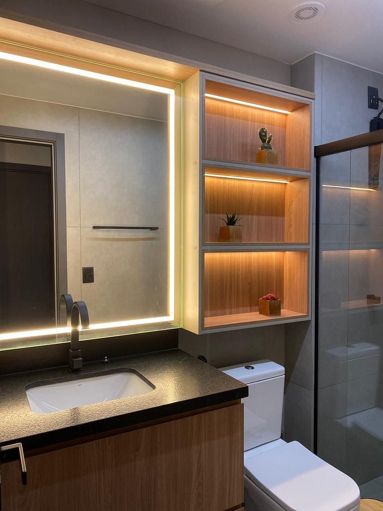 Apto You | Orla de Palmas 2/4 acomoda 5 hóspedes