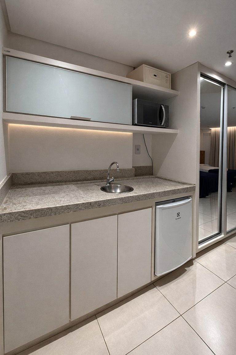 conforto localização e vista panorâmica.