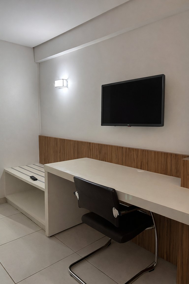 conforto localização e vista panorâmica.