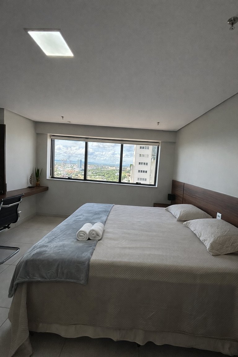 Flat Vivence com cama Super King