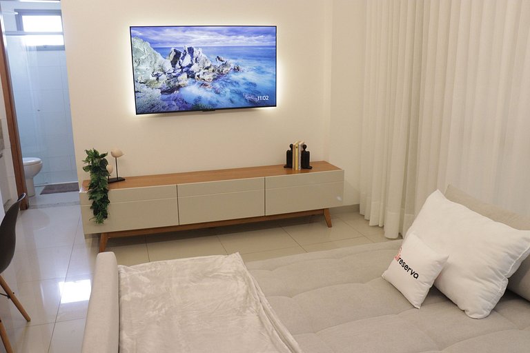 Vista Deslumbrante para o Lago | flat cama king