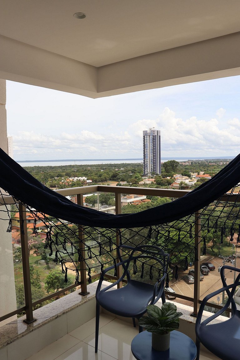 Vista Deslumbrante para o Lago | flat cama king