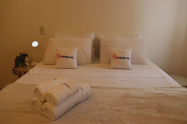 Vista Deslumbrante para o Lago | flat cama king