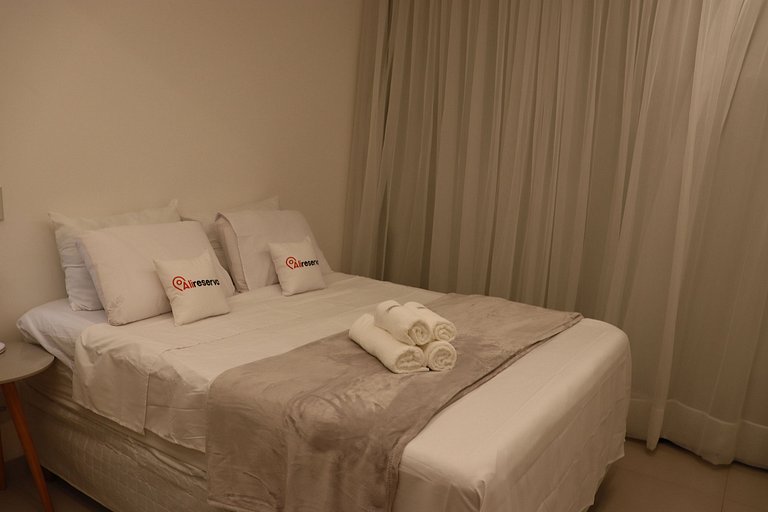 Vista Deslumbrante para o Lago | flat cama king