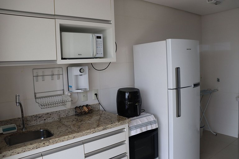 Flat capim dourado | moderno com sofa-cama