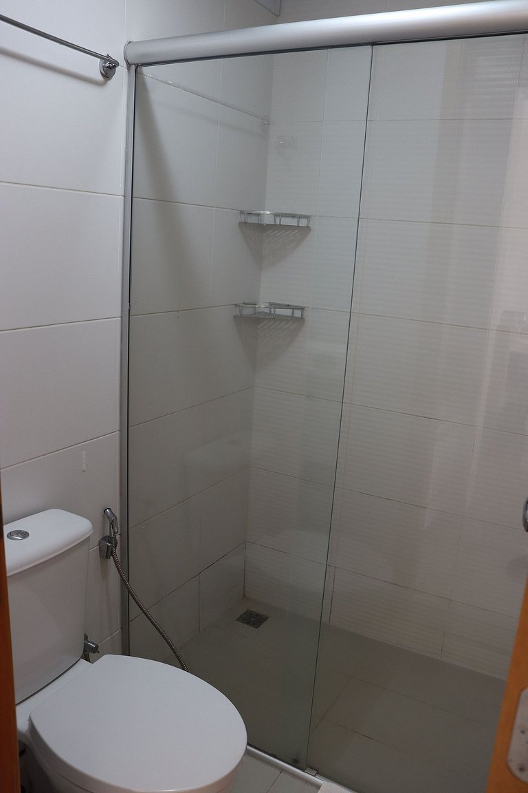 Flat capim dourado | moderno com sofa-cama