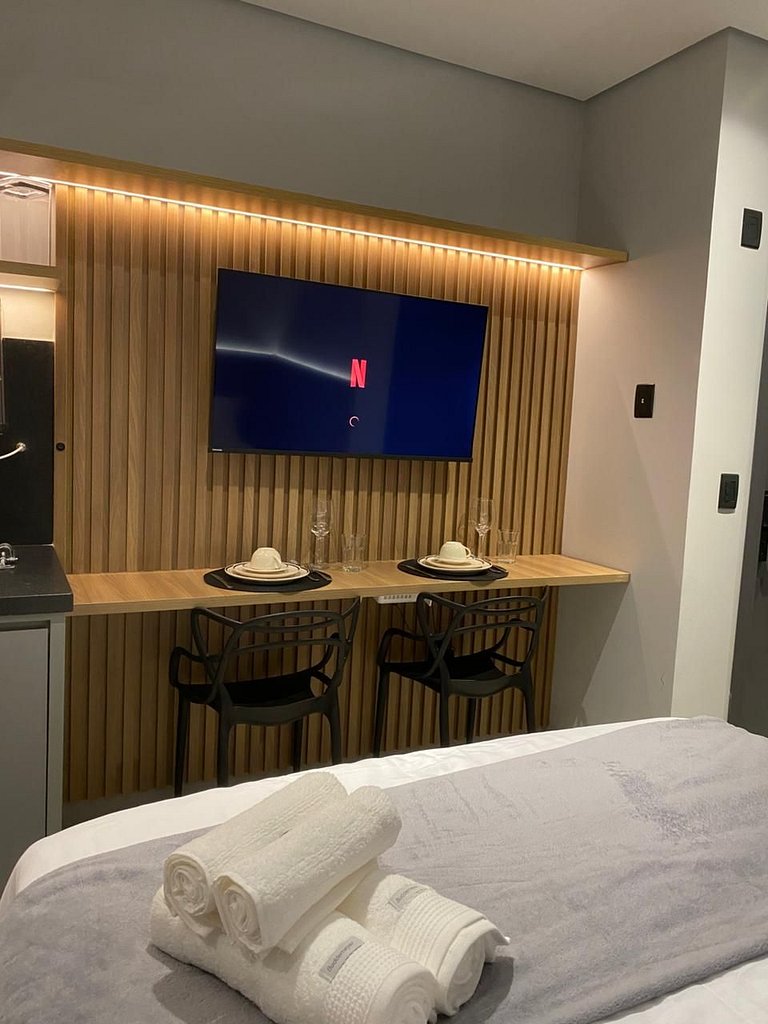 Vista para o Lago, localização e comodidade.