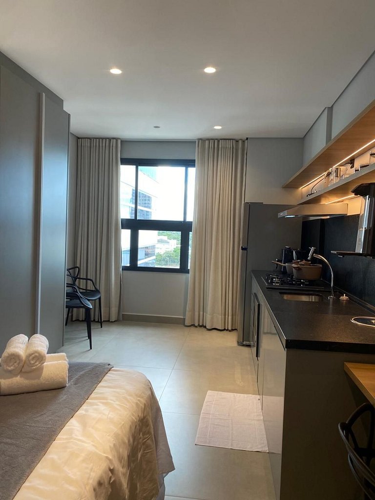 Vista para o Lago, localização e comodidade.