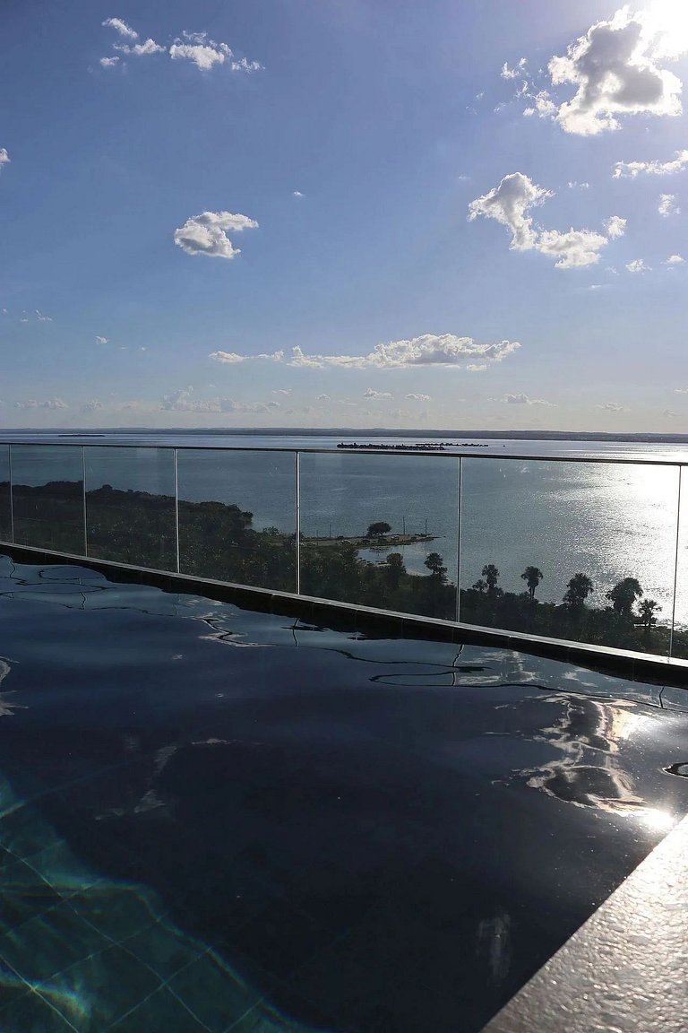 Vista para o Lago, localização e comodidade.