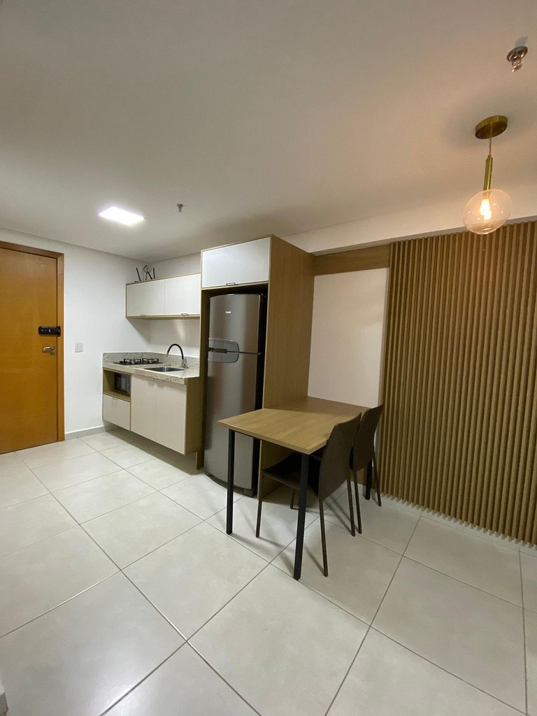 Flat Moderno e Bem Localizado
