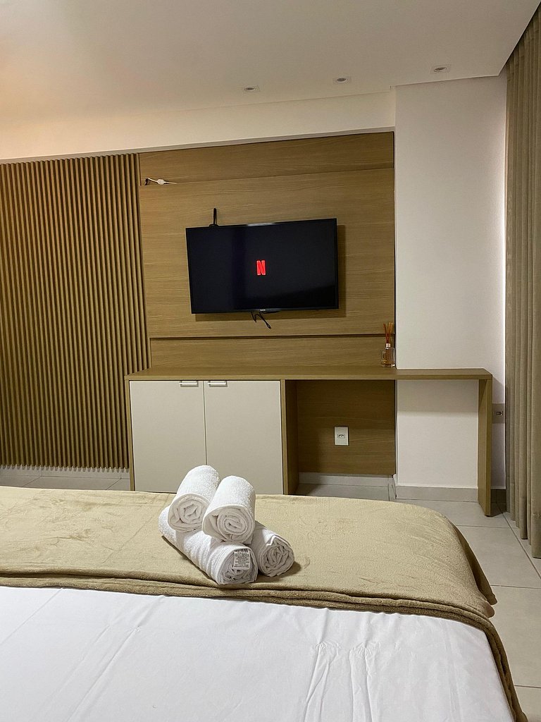 Flat Moderno e Bem Localizado