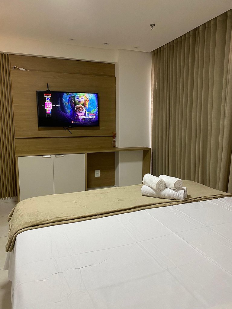 Flat Moderno e Bem Localizado