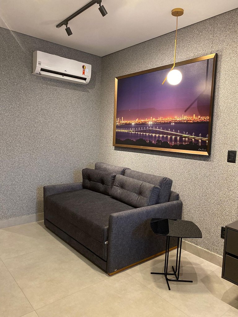Flat sofisticado | Vista incrível