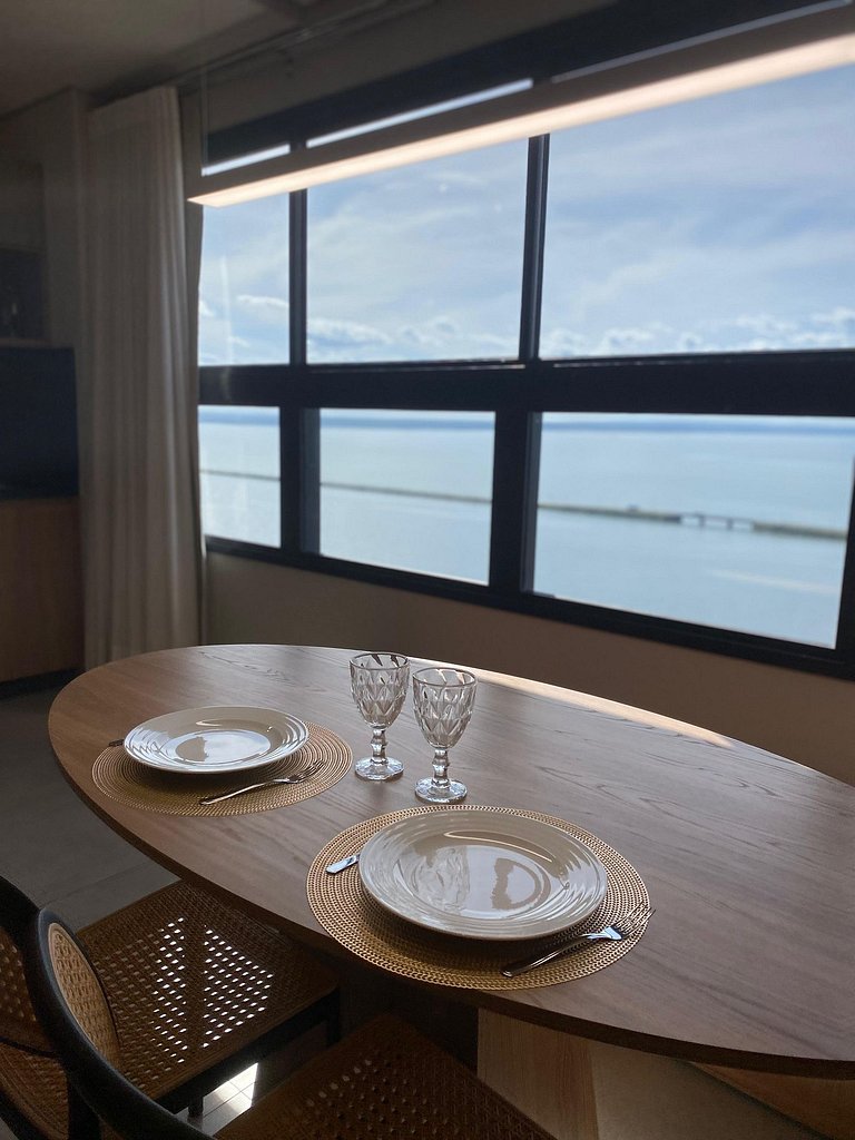 Studio moderno com design sofisticado