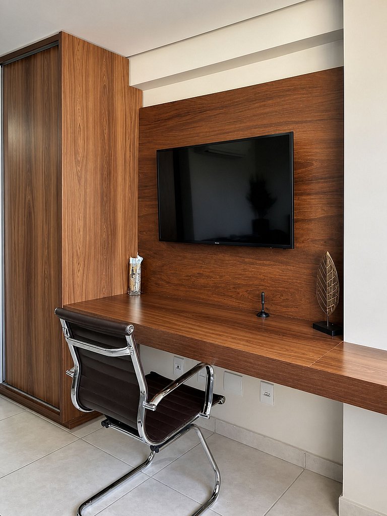 Flat Vivence com cama Super King