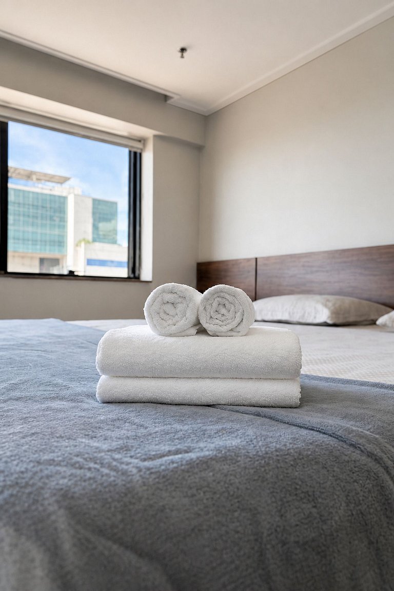 Flat Vivence com cama Super King