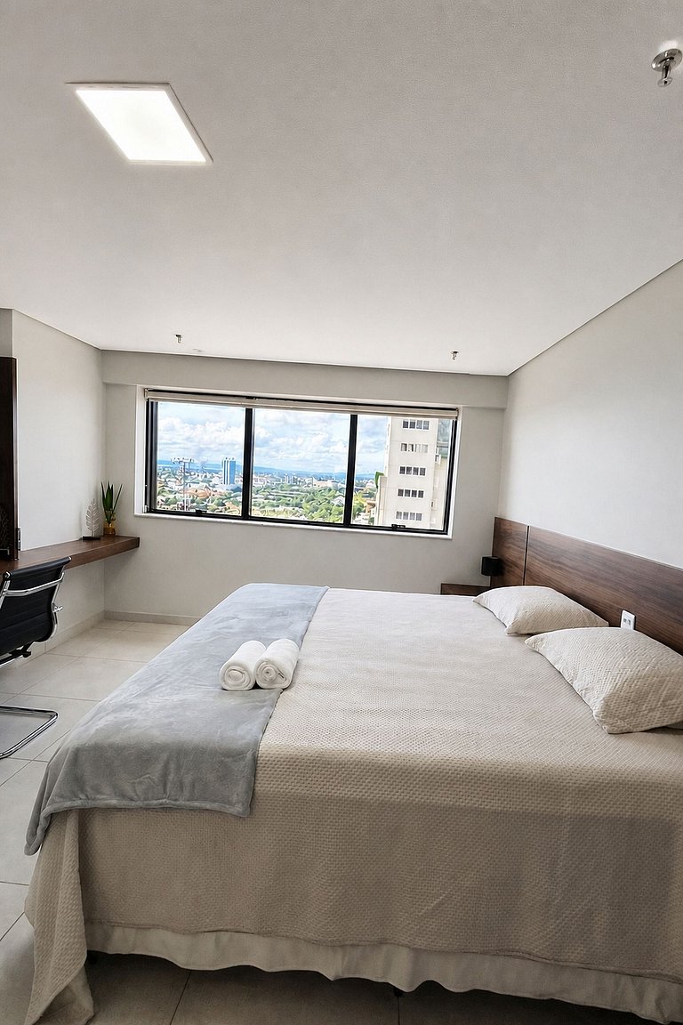 Flat Vivence com cama Super King