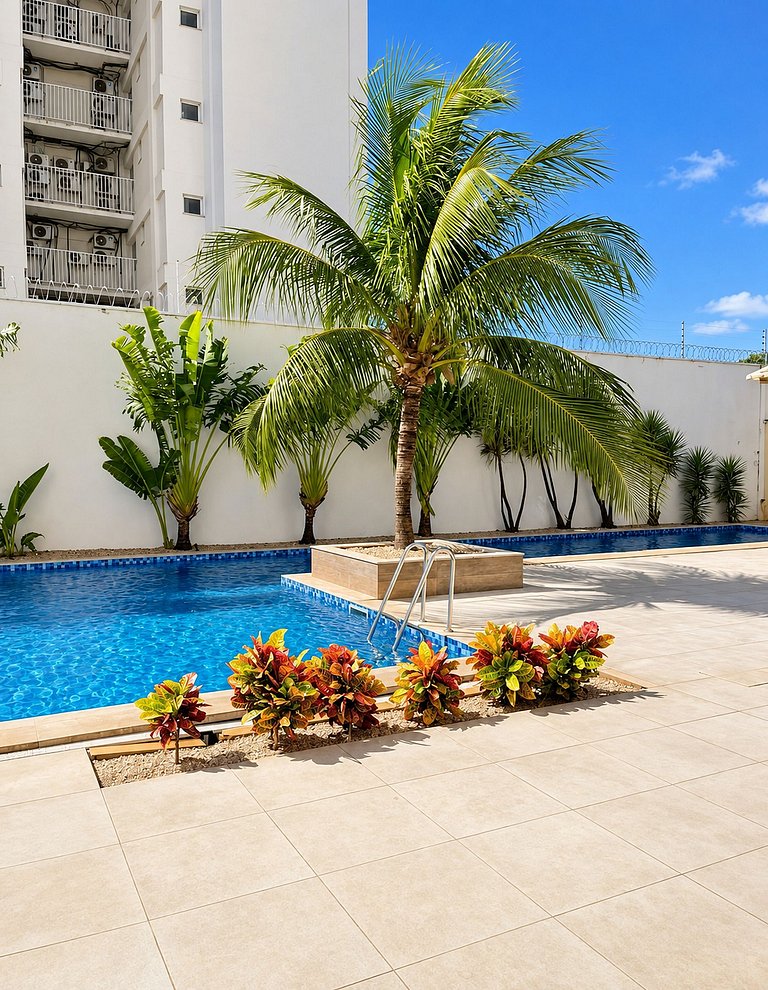 Flat luxo em frente ao Shopping Capim Dourado