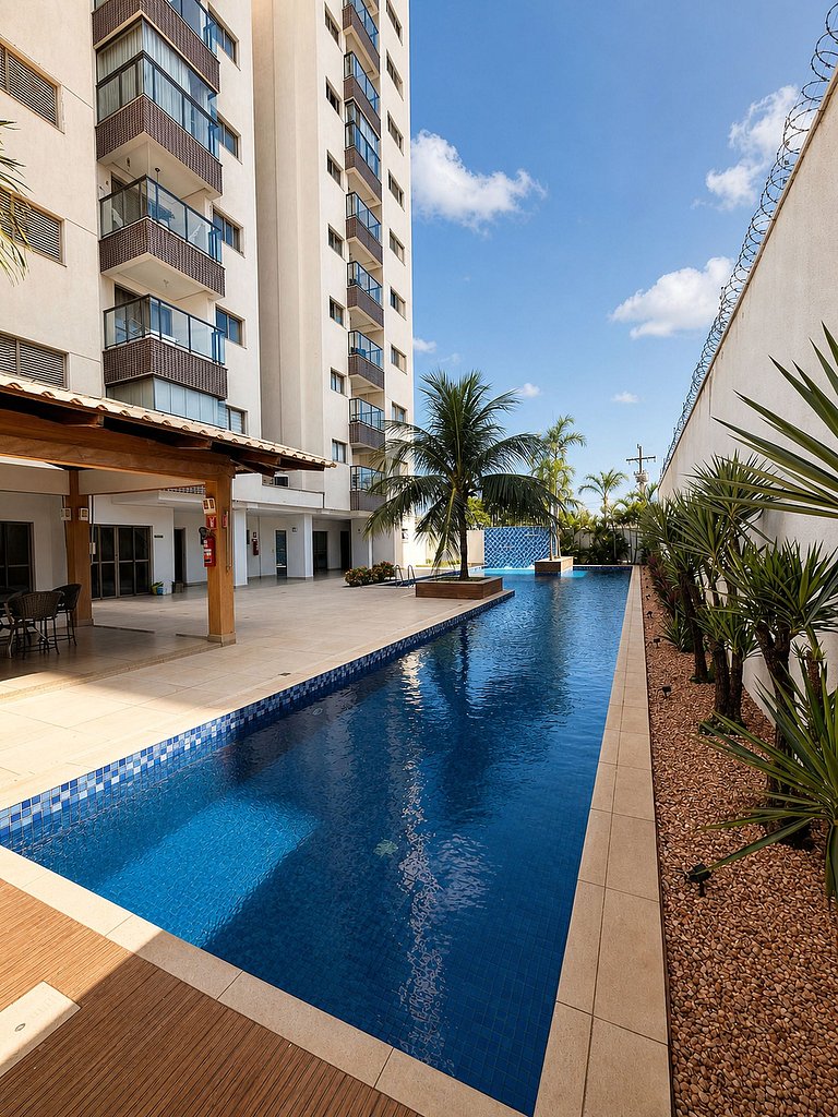 Flat luxo em frente ao Shopping Capim Dourado