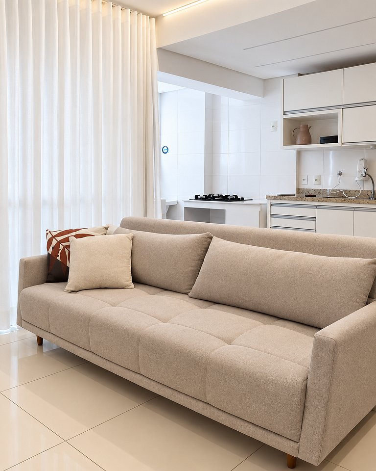 Vista Deslumbrante para o Lago | flat cama king