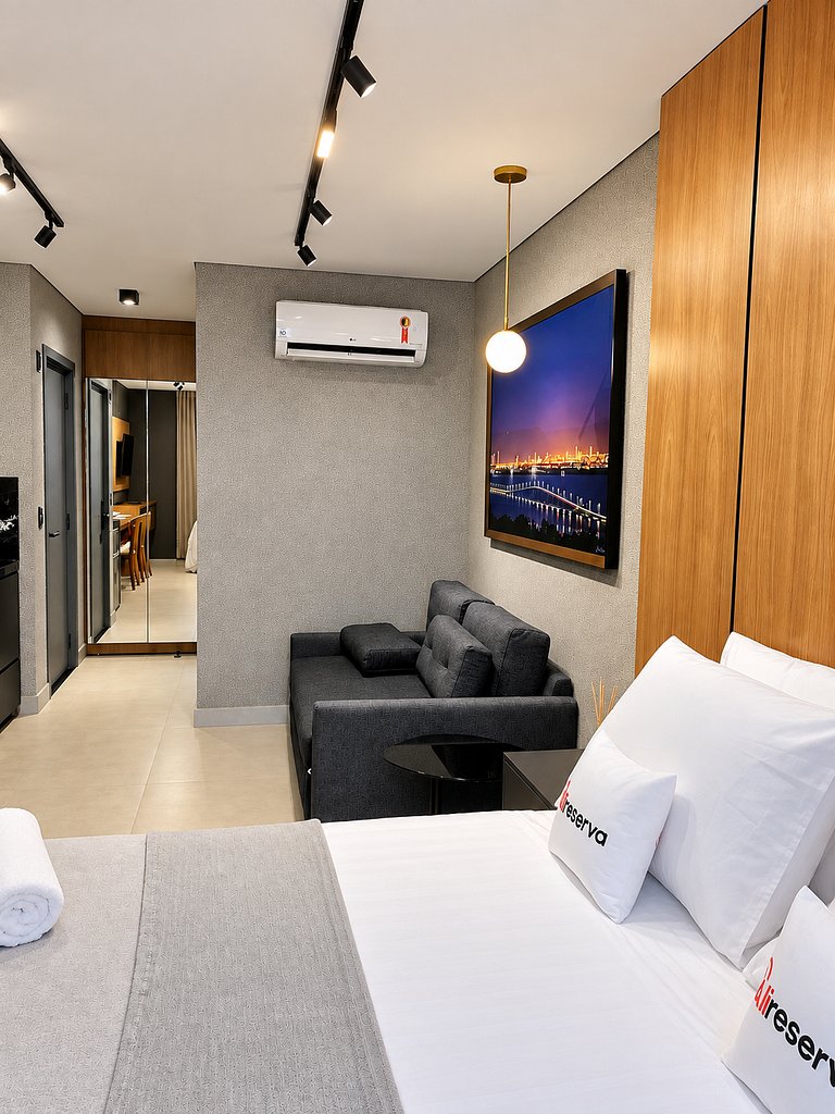 Flat sofisticado | Vista incrível